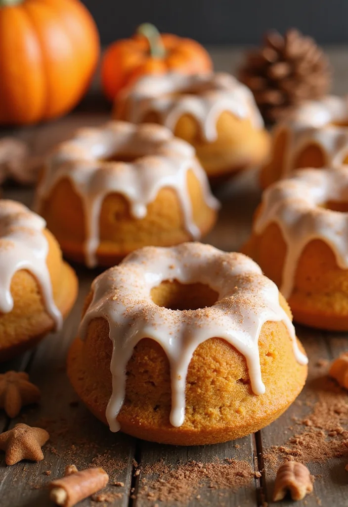 15 Irresistibly Cute Mini Bundt Cake Recipes You’ll Want to Make Tonight! - 5. Pumpkin Spice Mini Bundt Cakes 1