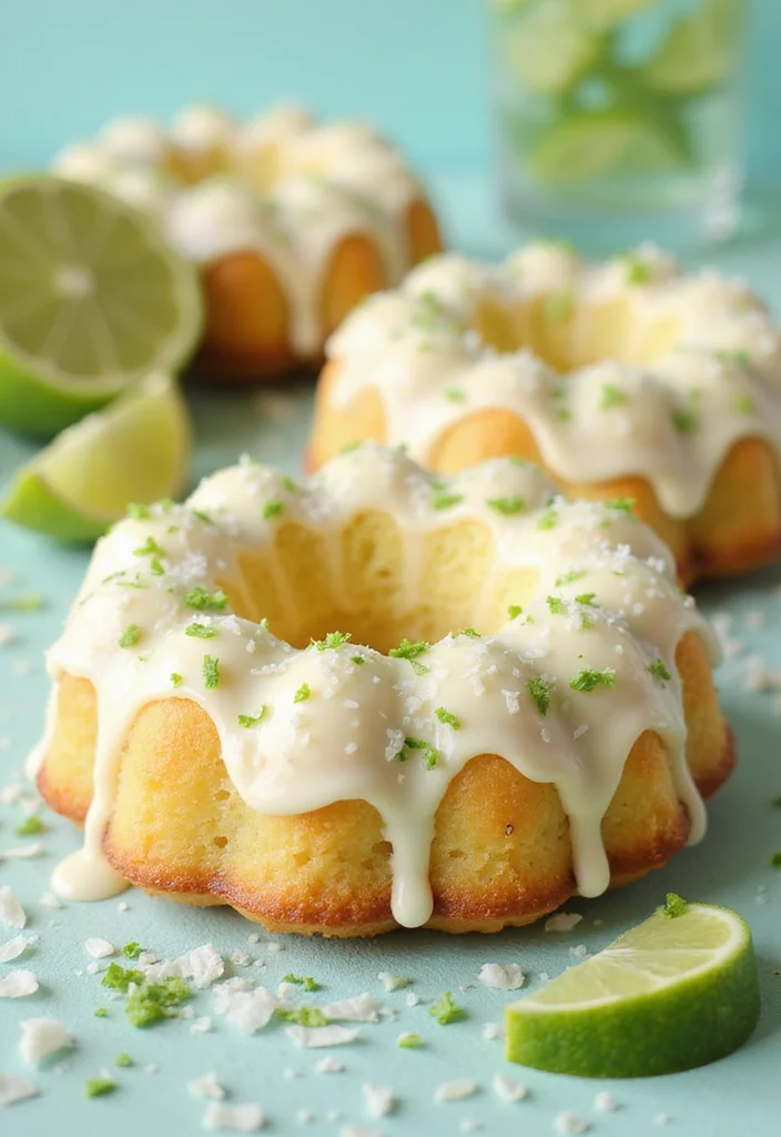15 Irresistibly Cute Mini Bundt Cake Recipes You’ll Want to Make Tonight! - 7. Coconut Lime Mini Bundt Cakes 1