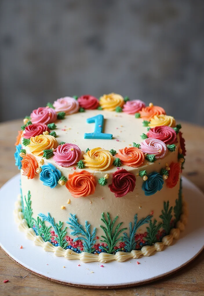 17 Creative Toppings for Your Confirmation Cake That Will Dazzle! - 12. Vibrant Royal Icing 1