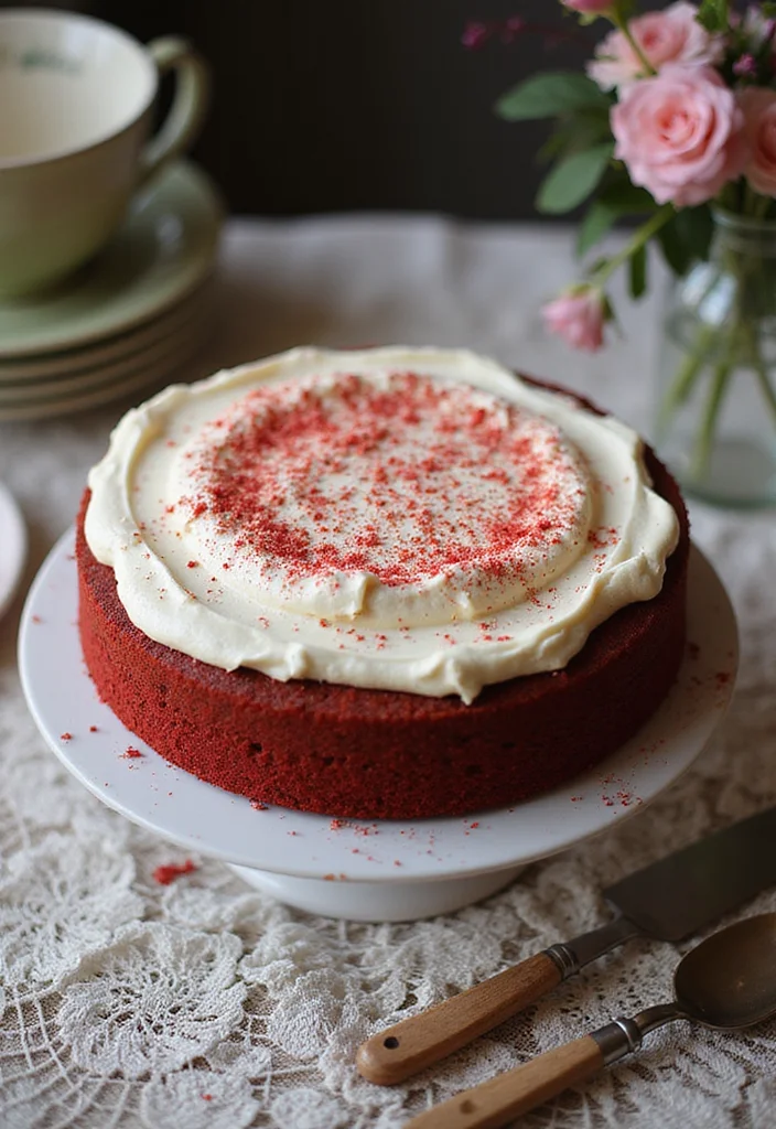 18 Decadent 70s Cake Recipes That Are Totally Worth the Calories! - 3. Red Velvet Cake with Cream Cheese Frosting 1