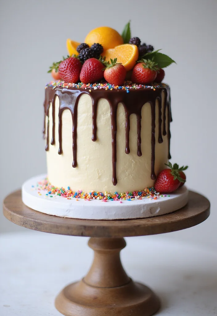 18 Fun and Creative Baddie Cake Ideas That Will WOW Your Guests! - 1. Drip Cake Delight 1