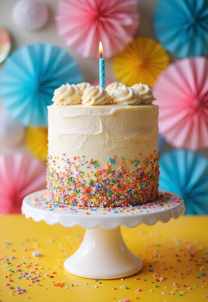18 Fun and Creative Baddie Cake Ideas That Will WOW Your Guests! - 7. Funfetti Explosion Cake 1