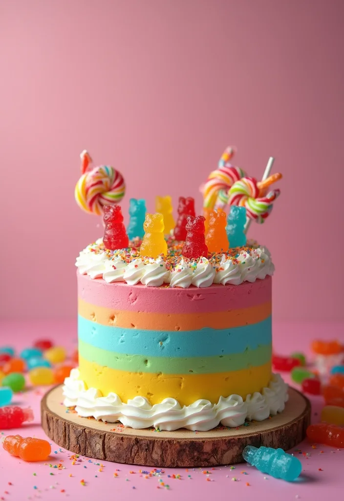 20 Fun and Unique First Birthday Cake Smash Ideas That Will Make Your Photos Pop! (Wait for #6!) - 12. Candyland Delight 1
