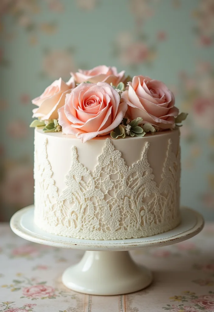 20 Fun and Unique First Birthday Cake Smash Ideas That Will Make Your Photos Pop! (Wait for #6!) - 13. Vintage Lace 1