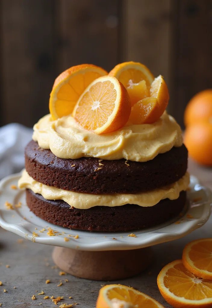 21 Festive Flavor Combinations for 24th Birthday Cakes for Him (Taste the Joy!) - 8. Chocolate Orange Bliss 1