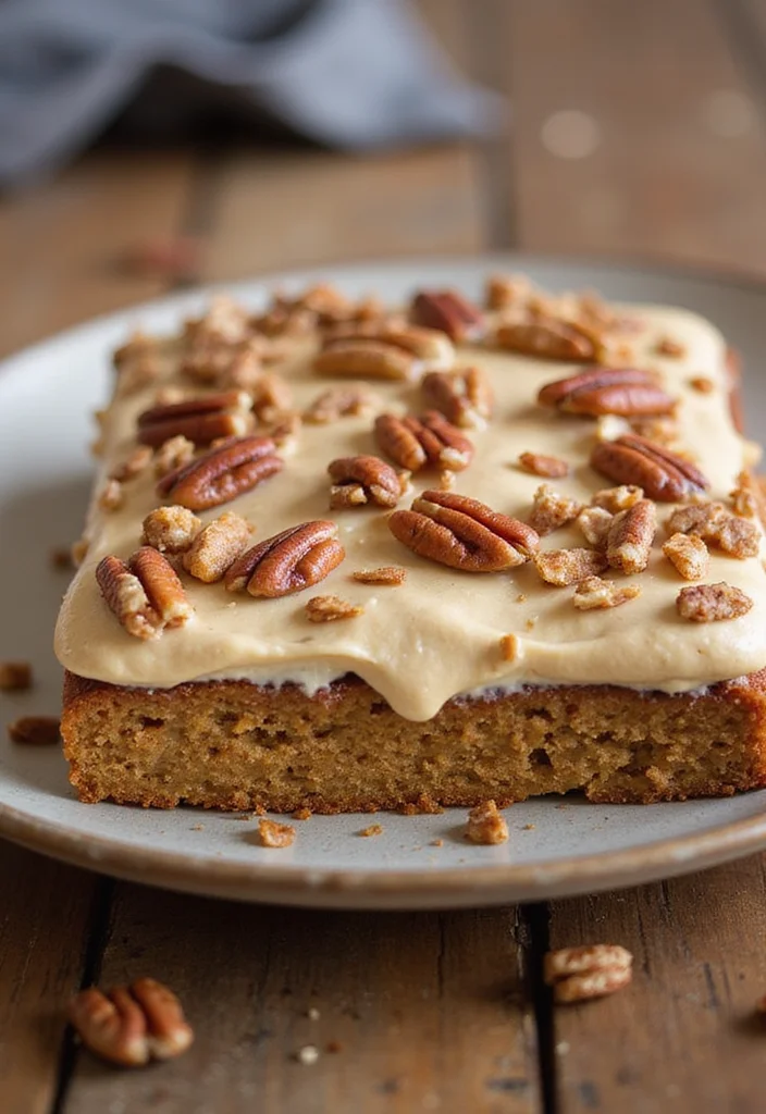 22 Colorful Sheet Cake Ideas That Are as Fun to Make as They Are to Eat! - 20. Maple Pecan Sheet Cake 1