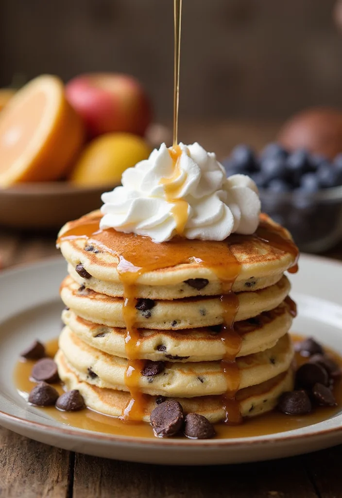 22 Colorful Sheet Cake Ideas That Are as Fun to Make as They Are to Eat! - 9. Chocolate Chip Pancake Cake 1