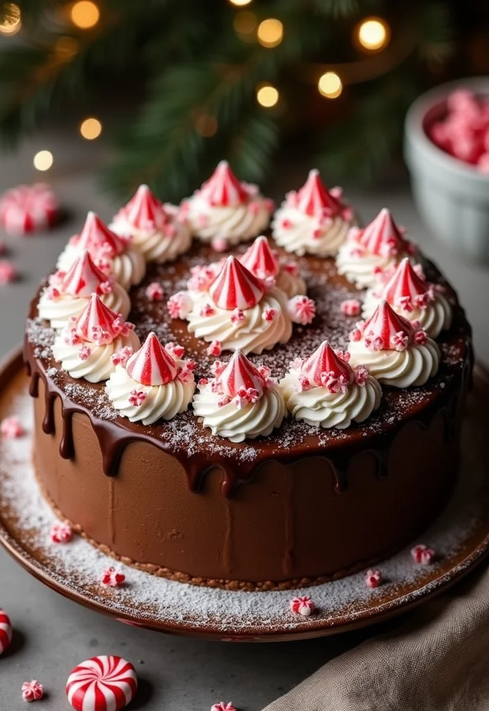 22 Seasonal Birthday Cakes with Fruit That Celebrate Nature's Best Flavors! - 12. Peppermint Mocha Cake 1