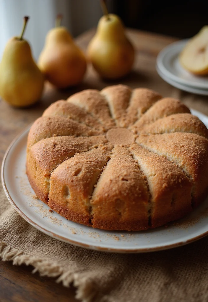 22 Seasonal Birthday Cakes with Fruit That Celebrate Nature's Best Flavors! - 22. Spiced Pear Cake 1