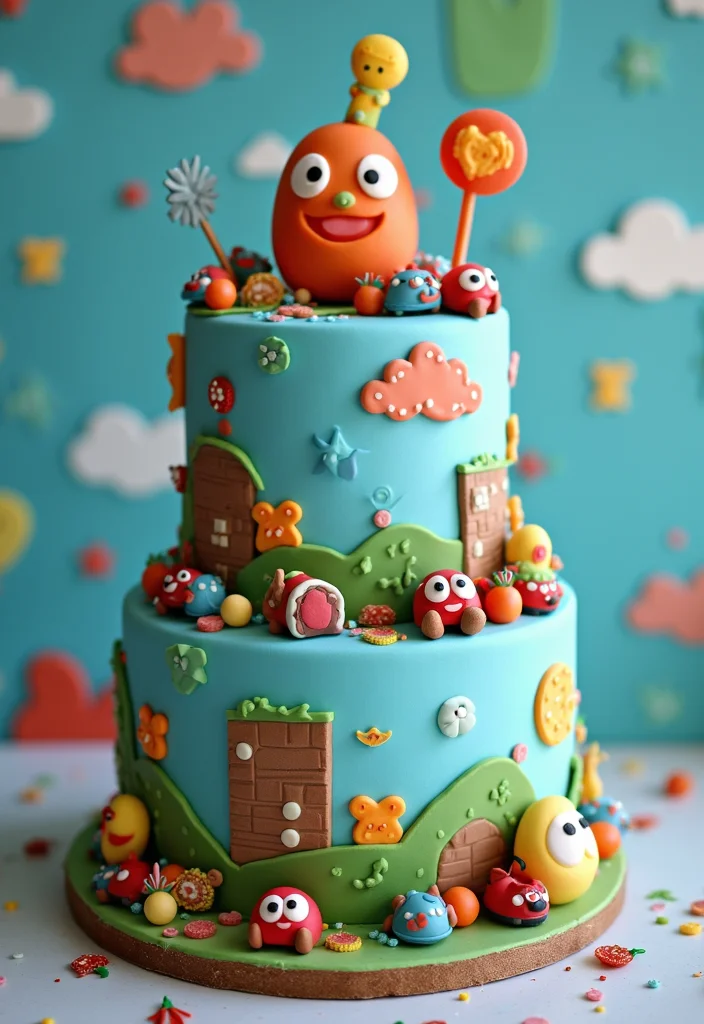 23 Impressive Birthday Cake Designs for Men That Will Steal the Show! - 14. The Geeky Gamer Cake 1