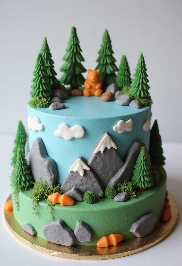 23 Impressive Birthday Cake Designs for Men That Will Steal the Show! - 4. The Adventure Seeker's Cake 1
