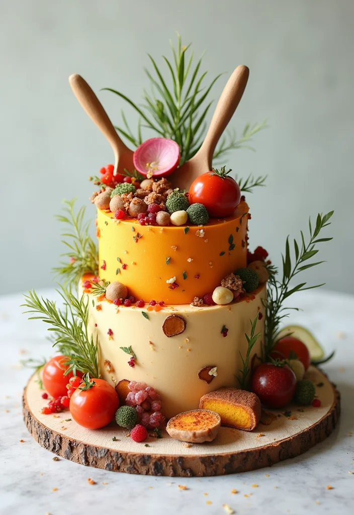 23 Impressive Birthday Cake Designs for Men That Will Steal the Show! - 7. The Foodie’s Fantasy 1