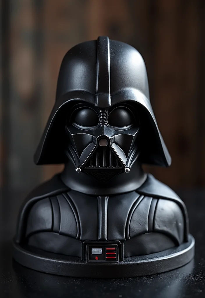 9 Whimsical Star Wars Cake Designs That Are Out of This World! - 2. Darth Vader's Dark Delight Cake 1