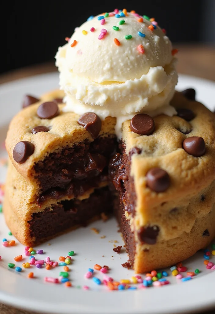 Gourmet Brown Birthday Cake Recipes That Will Make You the Star of the Party! - 8. Chocolate Chip Cookie Cake 1