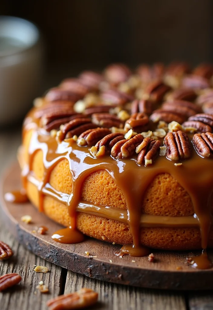 Your Guide to 20 Delectable Lobola Cake Ideas for Every Celebration! - 6. Decadent Caramel Pecan Lobola Cake 1