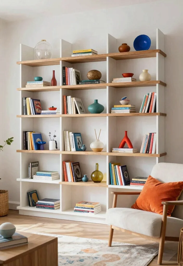 14 Simple Book Shelf Ideas With Clean Minimal Style - 7. Modular Shelving Units 1