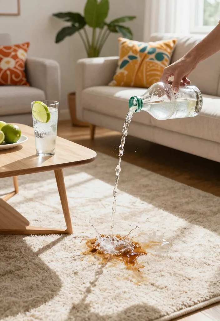 15 Carpet Cleaning Solution Ideas That Actually Work - 6. Club Soda Clean-Up 1