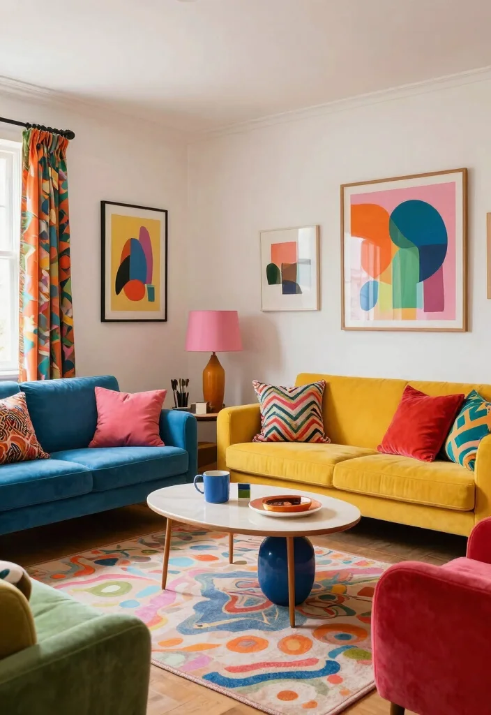 15 IVE Red Carpet Looks Ideas With Iconic Style - 15. Funky Retro Color Pop 1