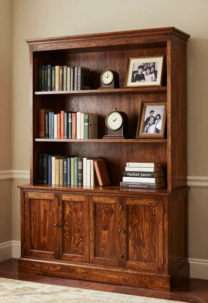 15 Nathan James Bookshelf Ideas With Modern Appeal - 12. The Vintage Touch 1