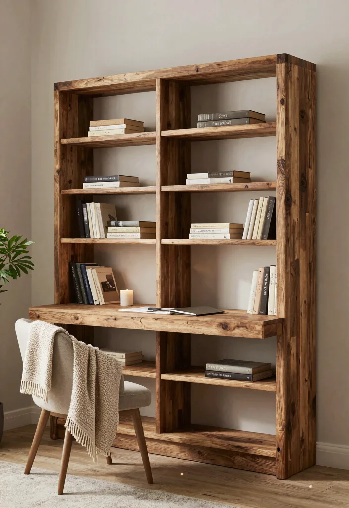 15 Nathan James Bookshelf Ideas With Modern Appeal - 4. The Rustic Retreat 1