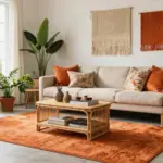 16 Burnt Orange Rug Ideas That Warm Up Any Room