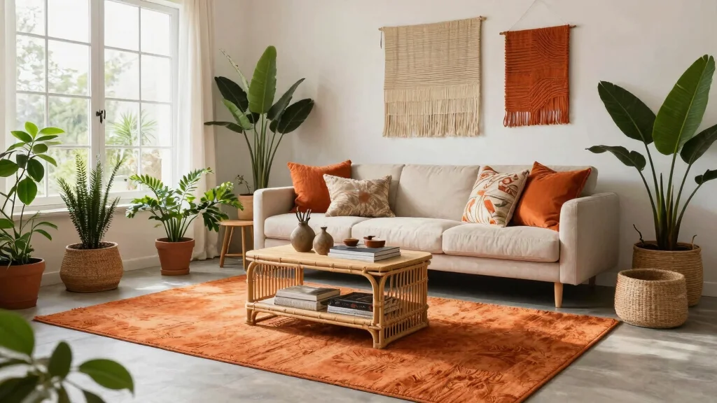 16 Burnt Orange Rug Ideas That Warm Up Any Room