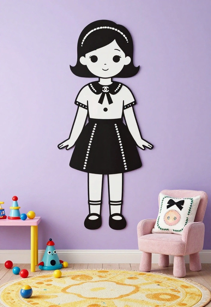 16 Chanel Wall Art Ideas With Luxe Fashion Vibes - 3. Chanel Silhouette Art 1