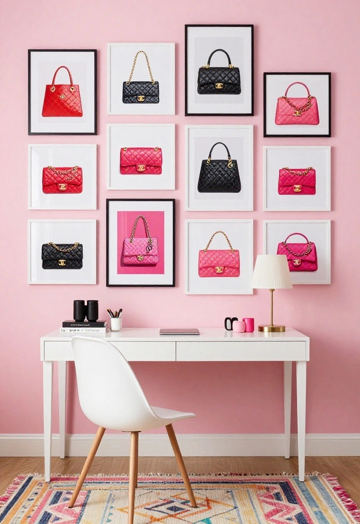 16 Chanel Wall Art Ideas With Luxe Fashion Vibes - 4. Chanel Bag Prints 1