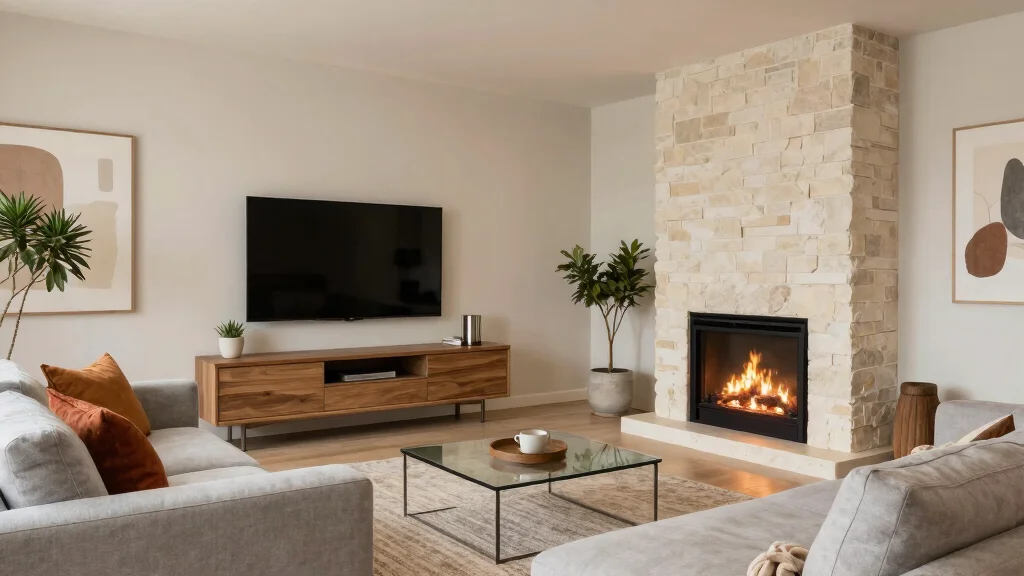 16 TV Unit Design Modern With Fireplace Ideas That Wow
