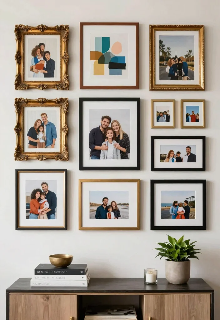 17 Celebrities Red Carpet Looks Ideas With Show Stopping Style - 5. Eclectic Gallery Wall 1