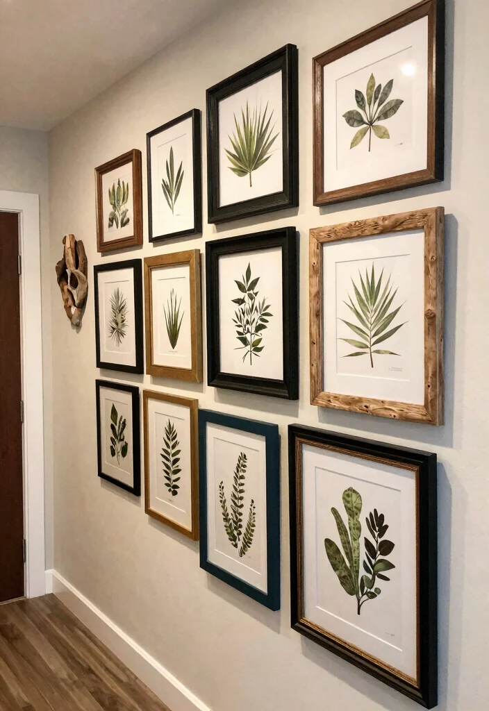 17 Room Decor Drawings Wall Art Ideas With Creative Flair - 12. Creative Framing Techniques 1