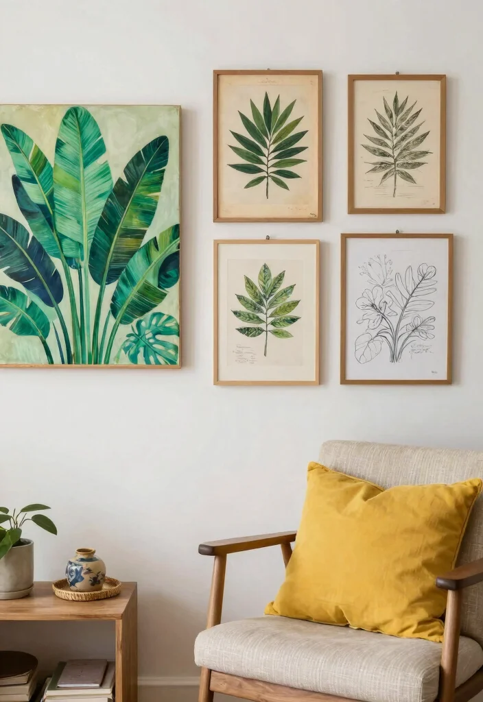 17 Room Decor Drawings Wall Art Ideas With Creative Flair - 16. Combining Styles 1