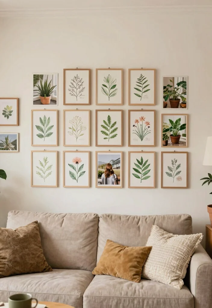 17 Room Decor Drawings Wall Art Ideas With Creative Flair - 17. Personal Botanical Journey 1