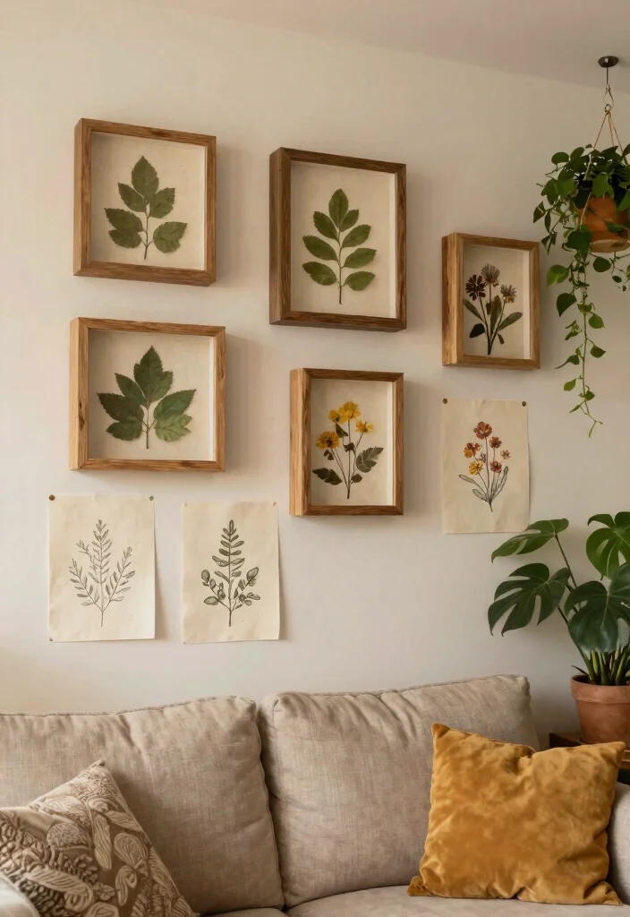 17 Room Decor Drawings Wall Art Ideas With Creative Flair - 3. Natural Textures 1