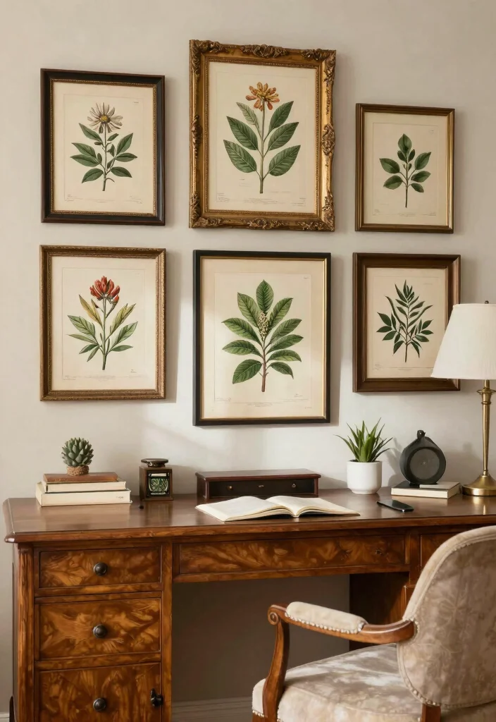17 Room Decor Drawings Wall Art Ideas With Creative Flair - 5. Vintage Botanical Prints 1