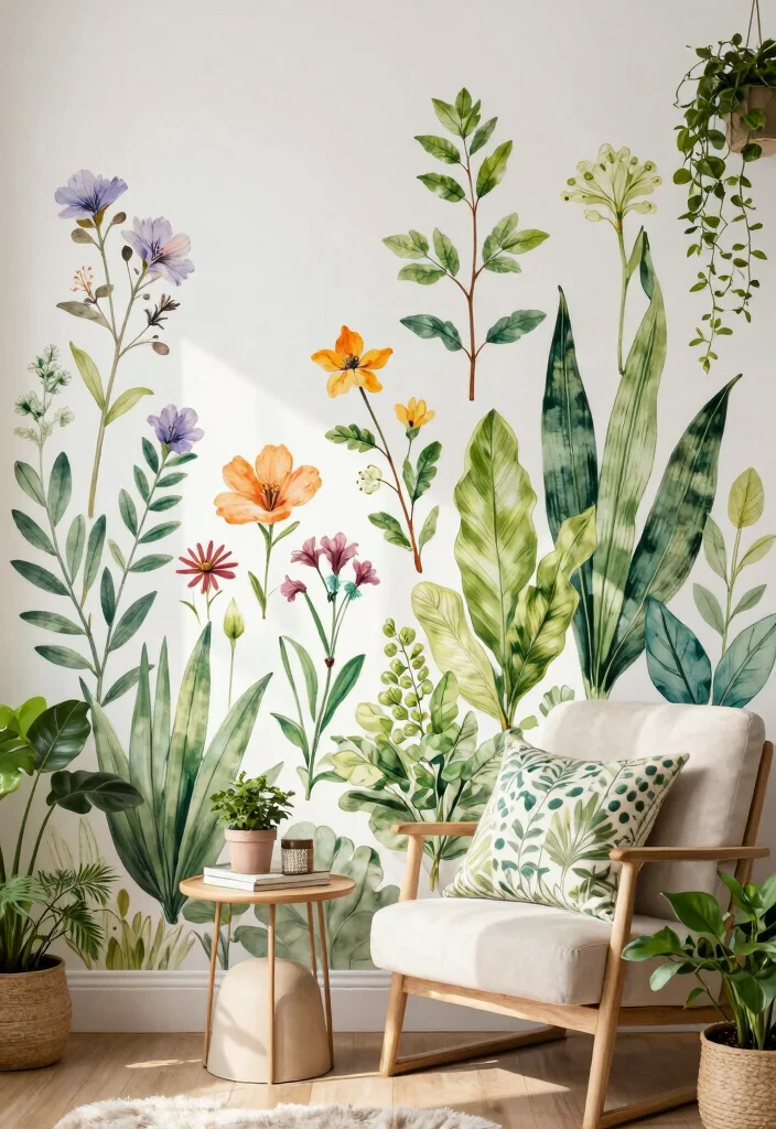 17 Room Decor Drawings Wall Art Ideas With Creative Flair - 8. Seasonal Botanical Illustrations 1