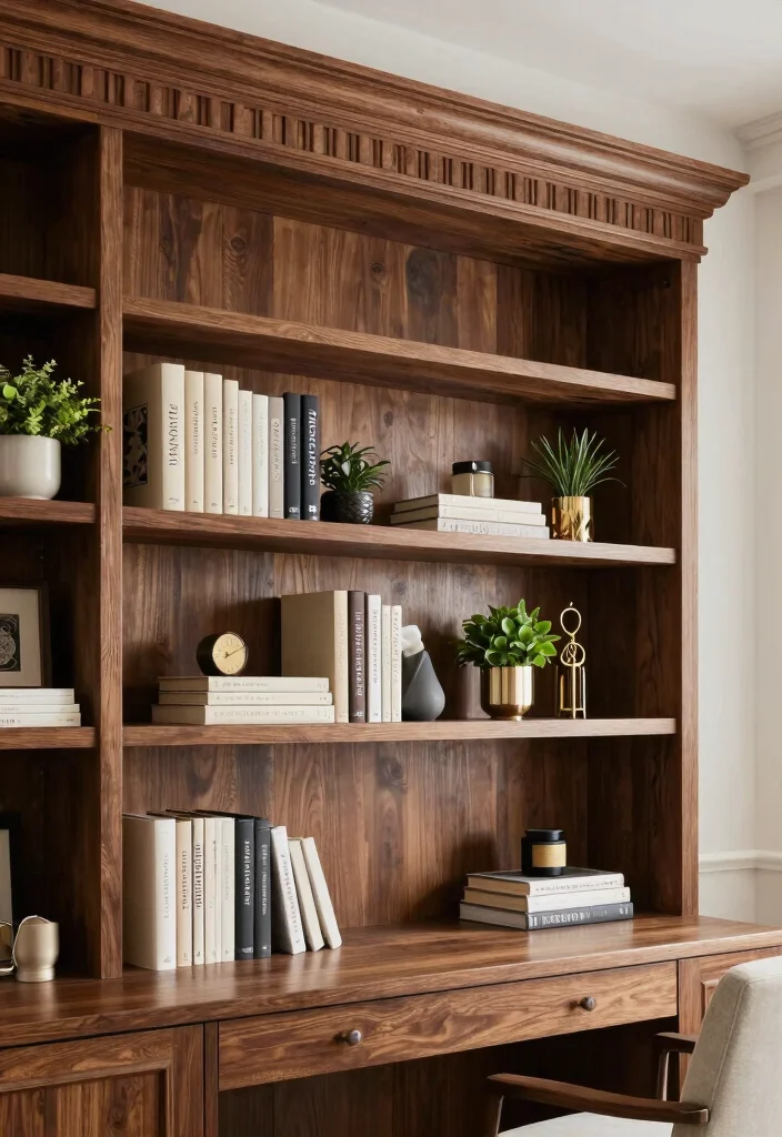 17 Wood Shelf Ideas That Add Natural Warmth - 15. Wood Shelf with Decorative Molding for Details 1
