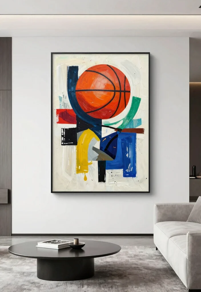 18 Basketball Poster 2026 Trending Ideas With Bold Sports Energy - 13. Abstract Basketball Art 1