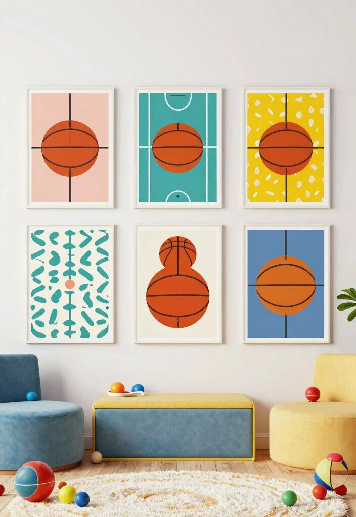 18 Basketball Poster 2026 Trending Ideas With Bold Sports Energy - 15. Basketball-Inspired Patterns 1