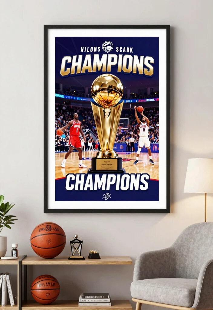 18 Basketball Poster 2026 Trending Ideas With Bold Sports Energy - 9. Team Championships Celebrations 1