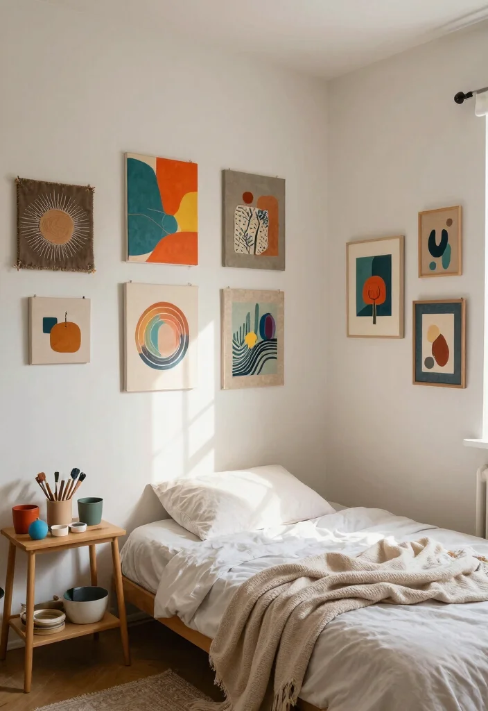 18 Bedroom Ideas Wall Decor Design 2026 Trending That Transform Your Space - 17. DIY Wall Art 1