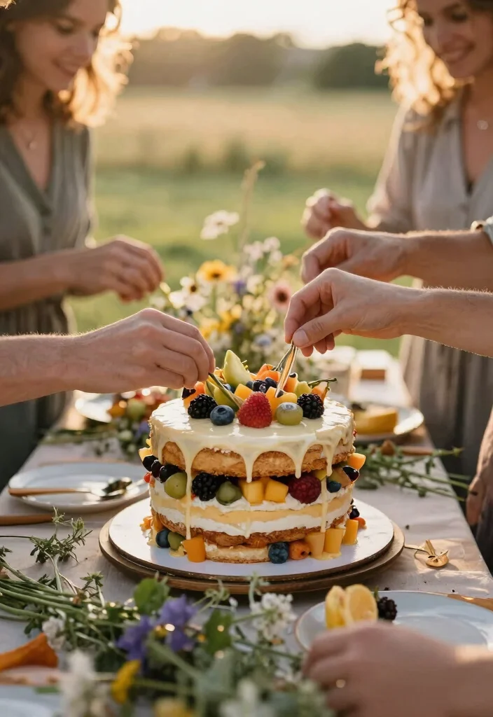 10 Engagement Bento Cake Ideas That Keep Frosting Intact During Transport - 2. Naked Cake Delight 1