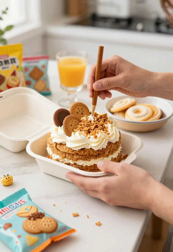 12 Bento Cake for Husband Birthday Ideas That Travel in a Purse - 3. Cookies and Cream Bliss 1