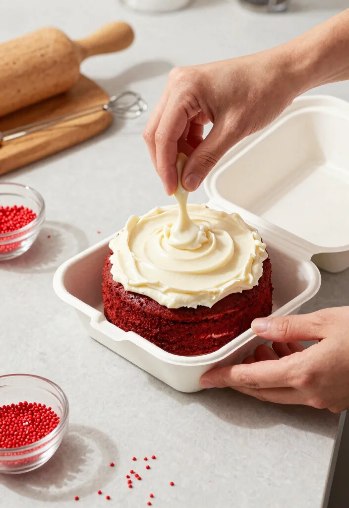 12 Bento Cake for Husband Birthday Ideas That Travel in a Purse - 6. Red Velvet Romance 1