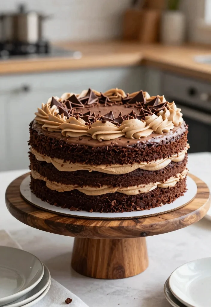 12 Boyfriend Birthday Cake Ideas That Look Masculine Without Fondant Experience - 1. Chocolate Layer Cake with Espresso Buttercream 1