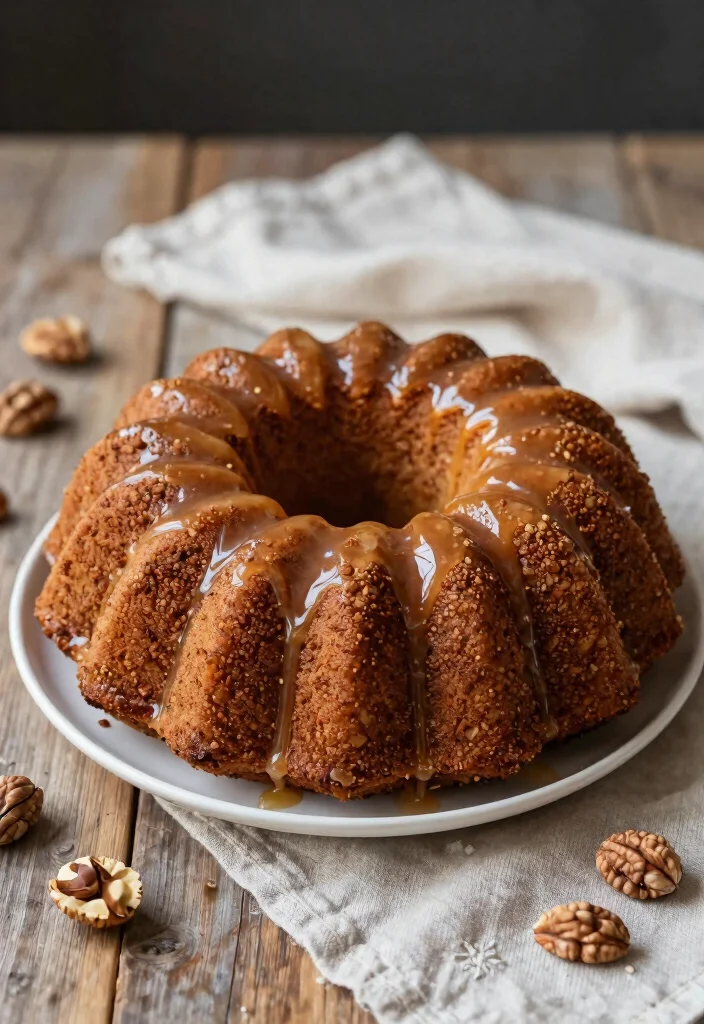 12 Boyfriend Birthday Cake Ideas That Look Masculine Without Fondant Experience - 2. Nutty Spice Cake with Maple Glaze 1