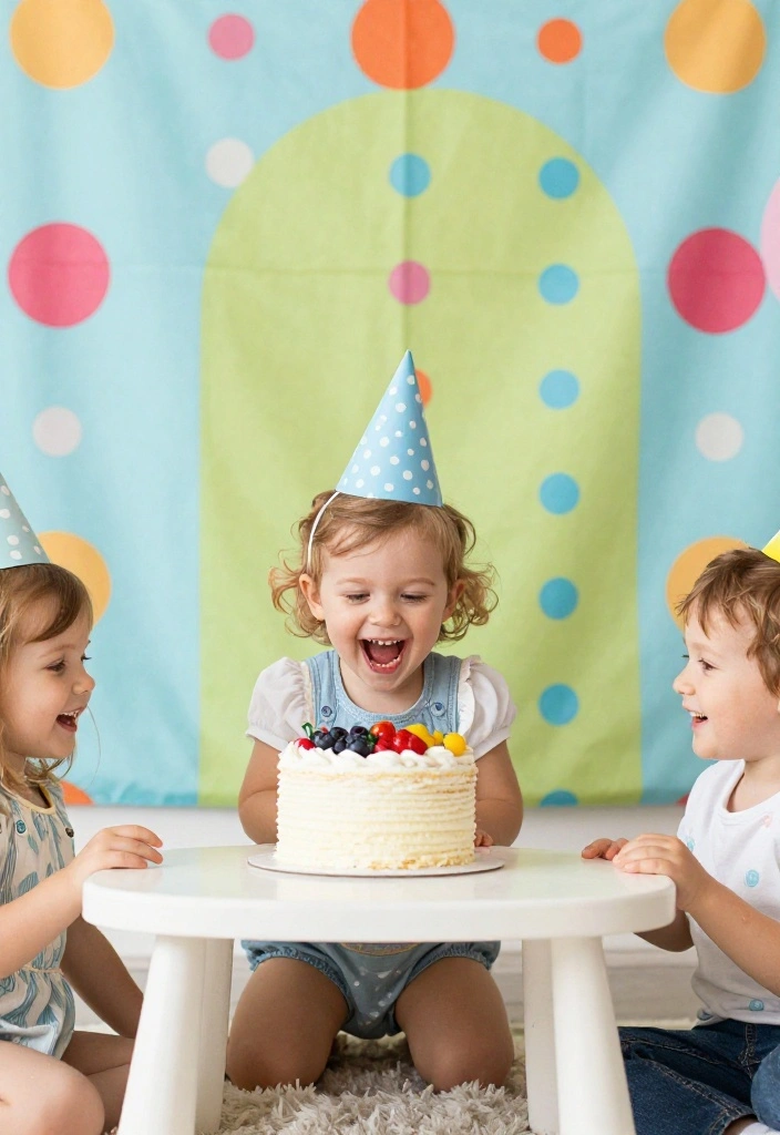 12 Cake Smash Background Ideas That Set Up in Under 10 Minutes - 4. Fabric Backdrops 1