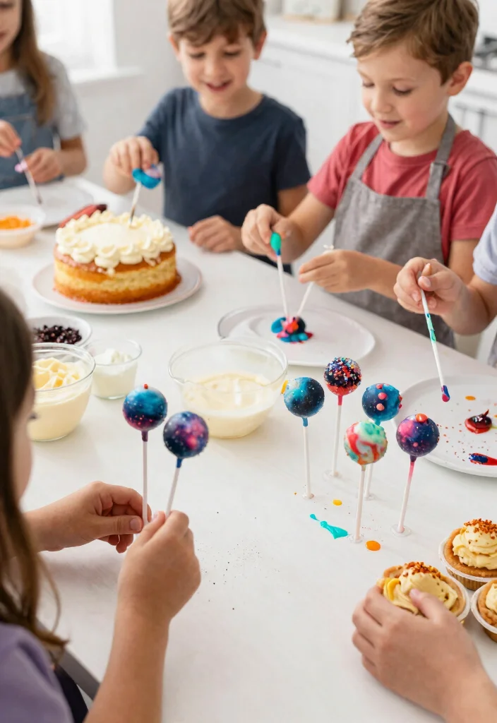 12 Galaxy Cake Pops That Hold Their Shape Without Cracking - 10. Galaxy Buttercream Cake Pops 1