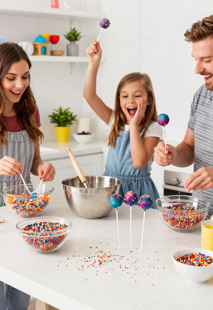 12 Galaxy Cake Pops That Hold Their Shape Without Cracking - 3. Funfetti Galaxy Cake Pops 1