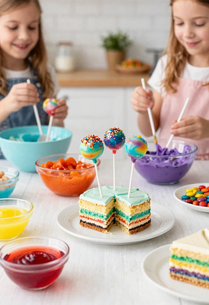 12 Galaxy Cake Pops That Hold Their Shape Without Cracking - 5. Rainbow Galaxy Cake Pops 1